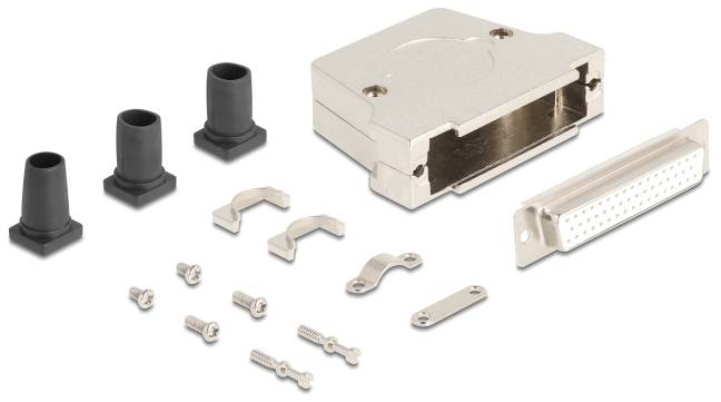 Delock 67141 67141 Capot SUB-D métal argent 1 pc(s) Bag-1
