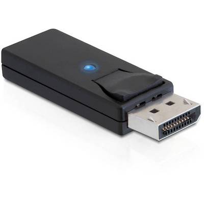 Adaptateur USB noir avec voyant LED bleu, de forme rectangulaire, port USB visible.