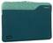 Pochette pour ordinateur portable bleu-vert de Targus, étiquetée 'ecosmart', conçue pour protéger et transporter les ordinateurs portables.