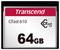 Carte mémoire de 64 Go, marque 'Transcend', modèle CFast 610.