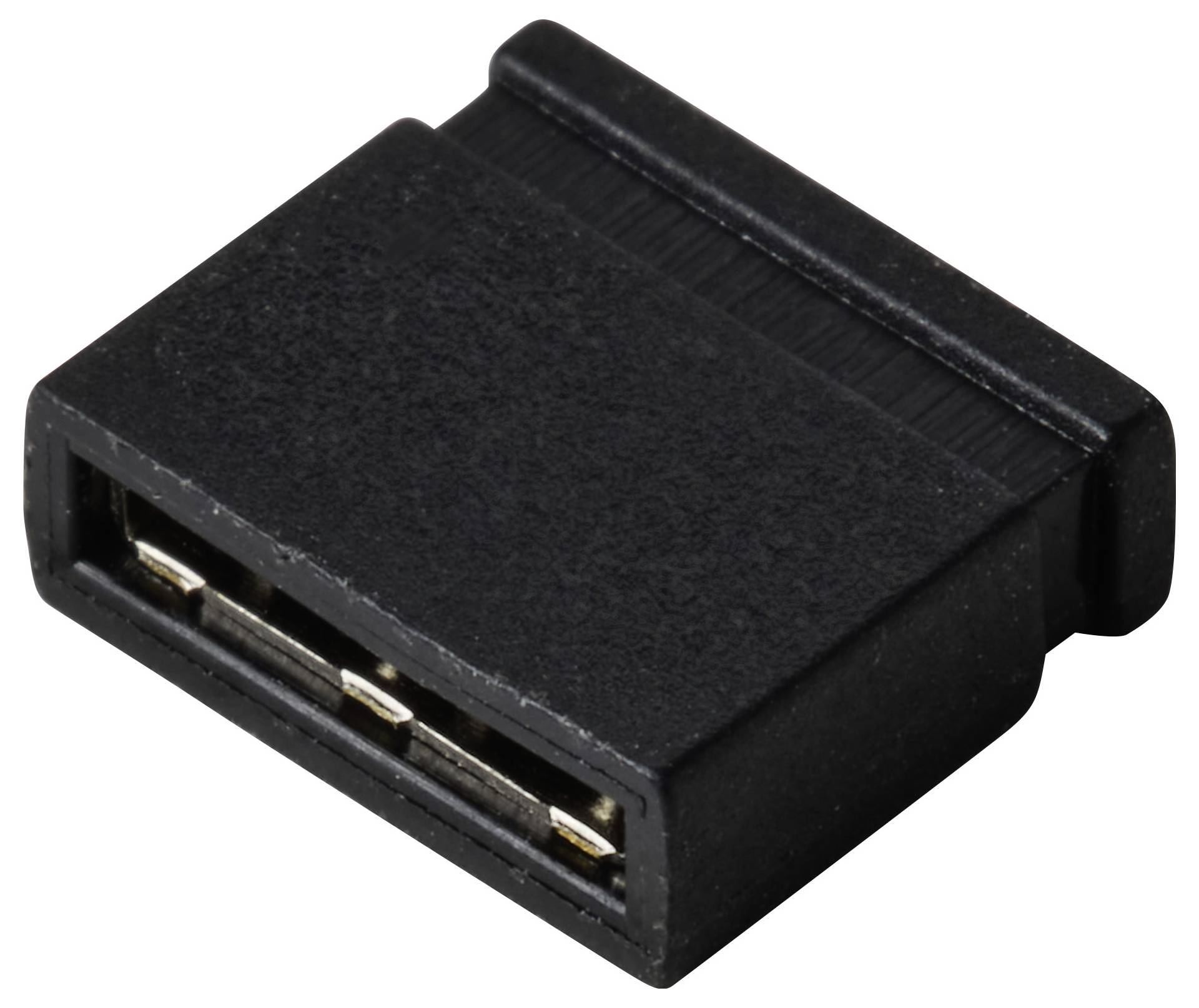 TRU COMPONENTS TC-13537776 Shunt Pas: 2.54 mm, 5.08 mm Nombre de pôles par rangée:2 Contenu: 1 pc(s)-1