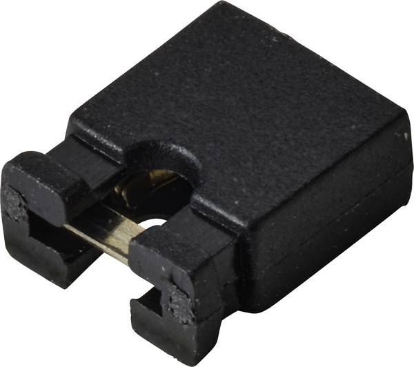 TRU COMPONENTS TC-13537788 Shunt Pas: 2.54 mm Nombre de pôles par rangée:2 Contenu: 1 pc(s)