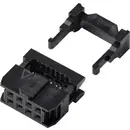 TRU COMPONENTS TC-13537796 Connecteur fil à carte avec décharge de traction Pas: 2.54 mm Nbr total de pôles: 8 Nbr de ra