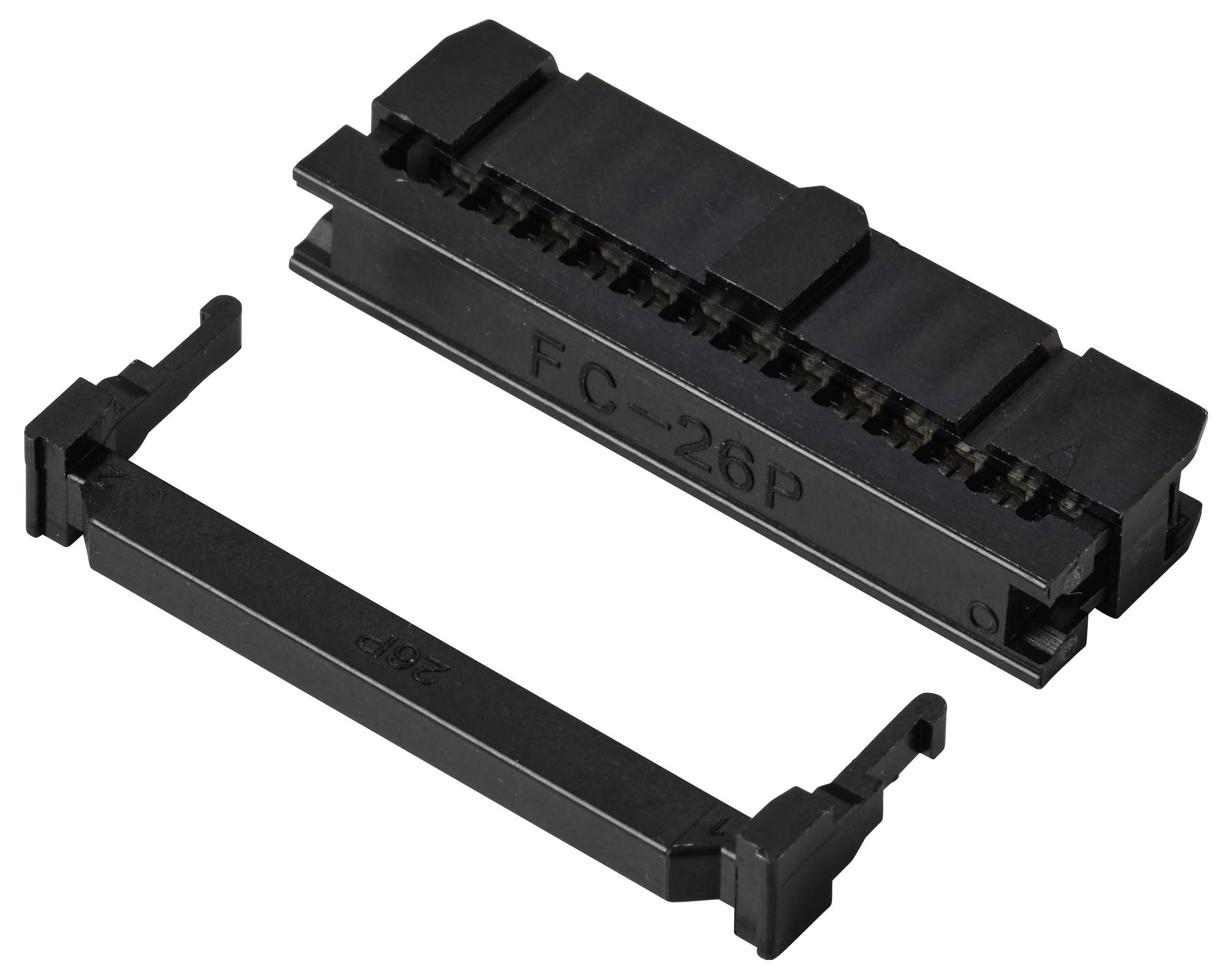 TRU COMPONENTS TC-13537816 Connecteur fil à carte avec décharge de traction Pas: 2.54 mm Nbr total de pôles: 26 Nbr de r-1
