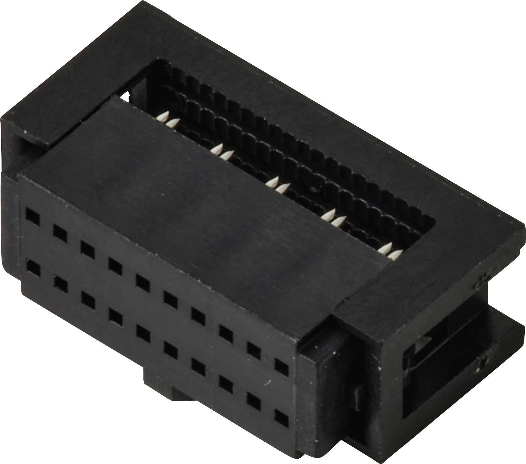 TRU COMPONENTS TC-13537820 Connecteur fil à carte avec décharge de traction Pas: 1.27 mm Nbr total de pôles: 20 Nbr de r-0