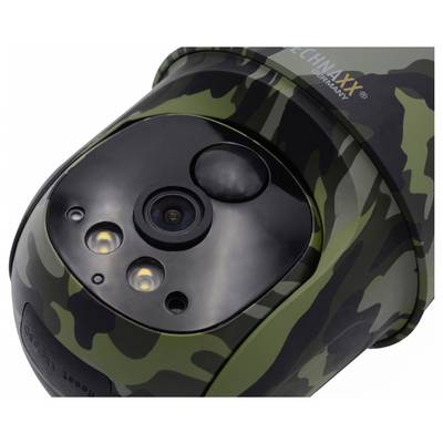Une caméra de surveillance camouflée, équipée de plusieurs objectifs et de LED pour des prises de vue nocturnes.