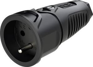 PCE 0512-sr Fiche électrique Mâle Avec Terre Tout Caoutchouc, Thermoplastique 250 V Noir, Rouge IP54