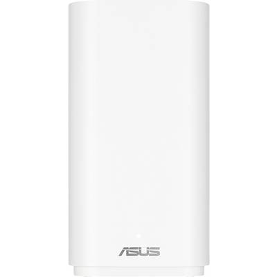 Un routeur Wi-Fi ASUS blanc de forme cylindrique.