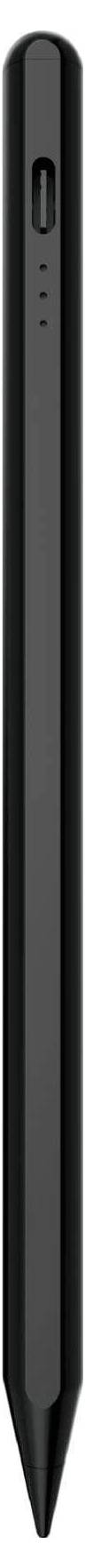 Un stylo numérique noir et élégant, doté d'un bouton et de voyants LED, couramment utilisé avec des tablettes et des tablettes graphiques.