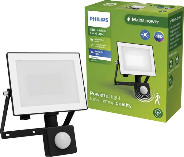 Philips LED Lois 929004642201 Projecteur LED extérieur avec détecteur de mouvements  20 W Couleur d'éclairage (ampoule LED): blanc chaud