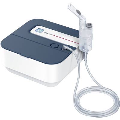 Appareil d'inhalation portable avec embouchure et tuyau, compact et au design moderne, adapté au traitement des maladies respiratoires.