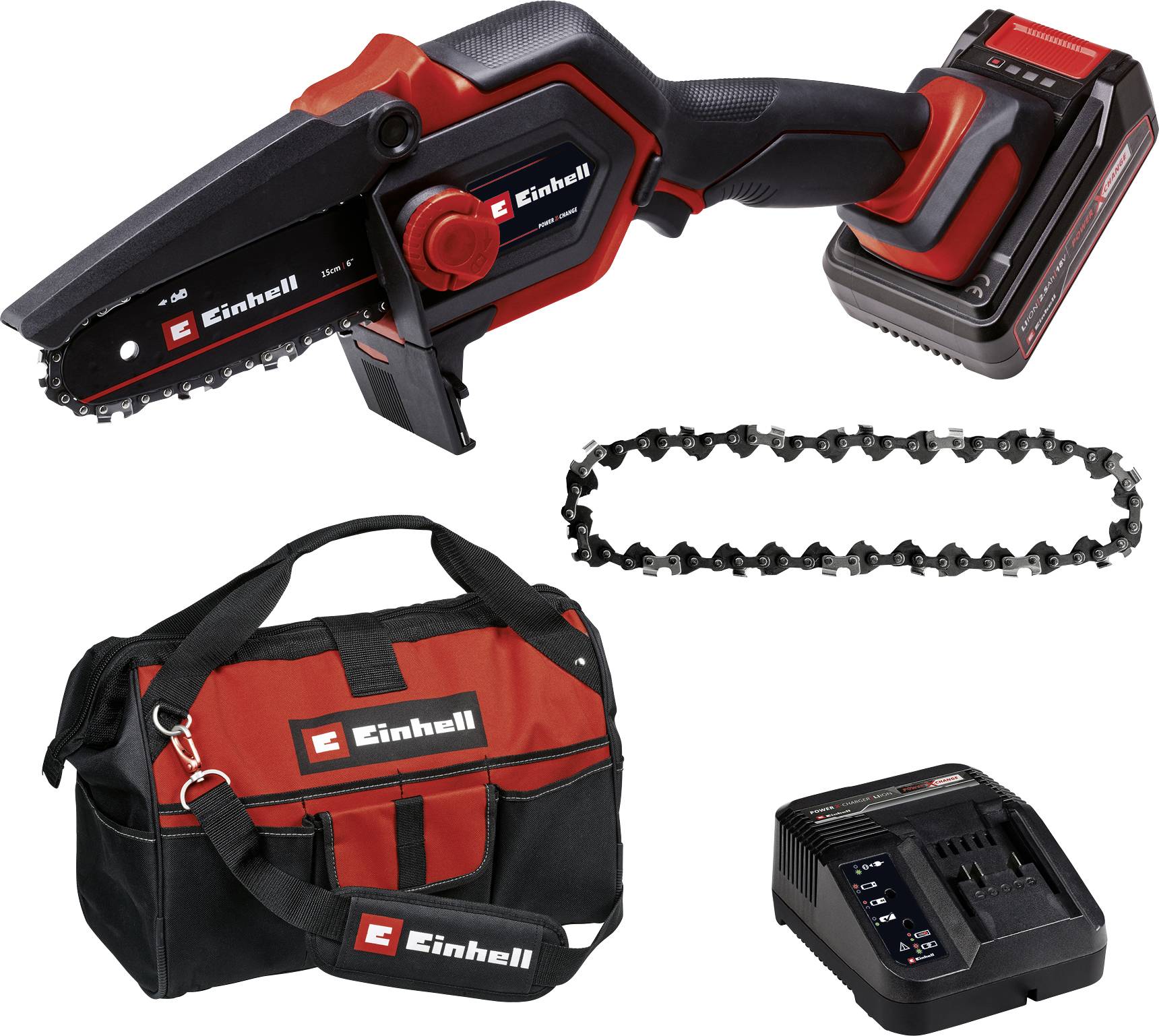 Lot De 4 Chaînes De Tronçonneuse 25 Cm - Pas 3/8 LP, Maillons 1,3 Mm, 40 Dents - Compatible Einhell GC-LC 18/25, Husqvarna 436/536 Li