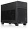 Un boîtier d'ordinateur compact noir en forme de cube, doté de grilles de ventilation sur les côtés et de ports à l'avant, notamment des ports USB.