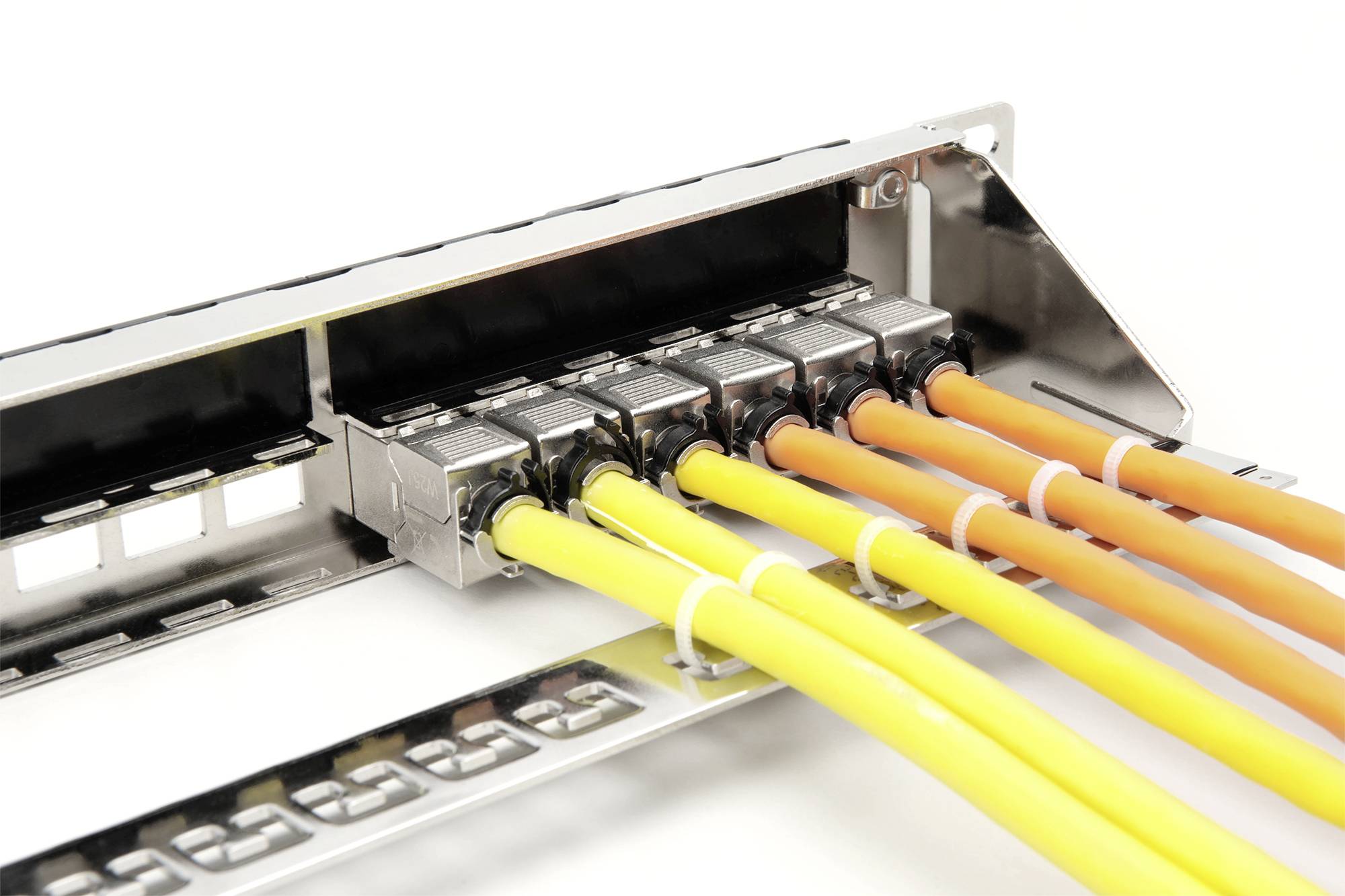 Digitus DN-91411-G 24 ports Panneau de brassage 483 mm (19") 1 UH acier, galvanisé, noir, noir (RAL 9005), métal non équ-6
