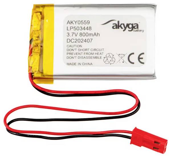 Akyga LP503448 Pack de piles rechargeables x batterie spéciale  LiPo 3.7 V 800 mAh