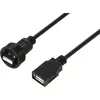 Câble USB 2.0 avec prise USB-A vers prise IP67 USB-A, 0,5 m TC-E13T-MU2-MWA/FU2-NWA-0.5PV-S Câble en plastique étanche TC-13543540 TRU COMPONENTS Contenu: 1 pc(s)