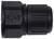 Une prise RJ45 noire utilisée pour les connexions Ethernet.