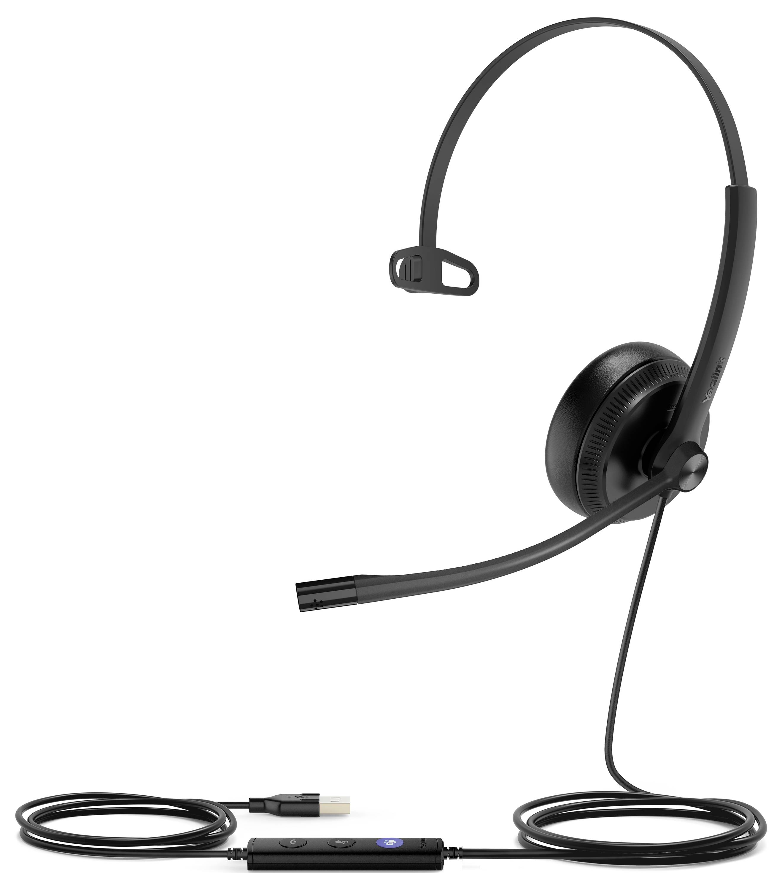 Yealink Yealink USB Headset UH34 Mono Teams Micro-casque supra-auriculaire filaire Mono noir Suppression du bruit du mic-2