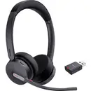 Yealink Yealink Headset WH64 Hybrid Dual UC Micro-casque supra-auriculaire sans fil Stereo noir Suppression du bruit du