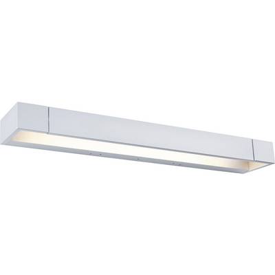 Un luminaire de plafond moderne, rectangulaire, au design épuré, réalisé en matériau blanc, assure un éclairage uniforme de la pièce.