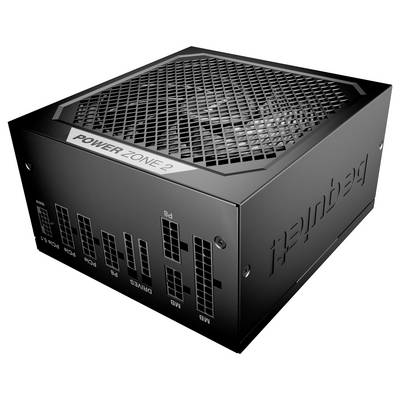 Bloc d'alimentation dans un boîtier noir avec grilles de ventilation, portant la mention 'POWER ZONE 2' et présentant différentes options de connexion sur le face avant.