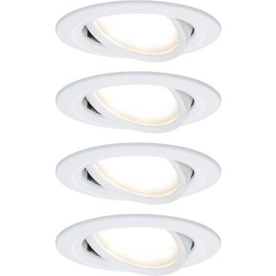 Paulmann 41307 Nova Coin Spot encastrable jeu de 4 LED LED 24 W blanc mat-0