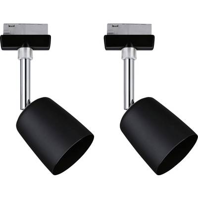 Paulmann 41303 Système d'éclairage sur rail HT URail GU10 10 W LED noir (mat), chrome-0