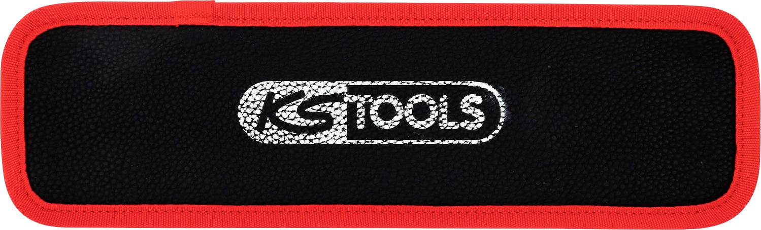 Étui noir avec bordure rouge et l'inscription 'TOOLS' au centre.