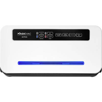 Appareil de mise sous vide avec différents réglages pour sceller et mettre sous vide les aliments. Comprend des touches de commande.