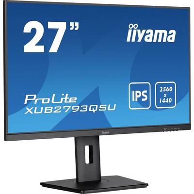 Moniteur iiyama de 27 pouces, modèle ProLite XUB2793QSU, doté d'un écran IPS et d'une résolution de 2560 x 1440 pixels.