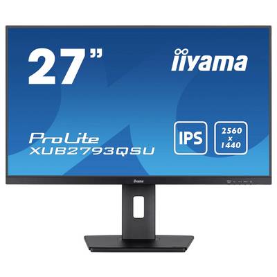 Moniteur iiyama de 27 pouces, modèle ProLite XUB2793QS, doté de la technologie IPS et d'une résolution de 2560x1440 pixels.