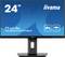 Moniteur iiyama, modèle 'ProLite XUB2497HSN', écran de 24 pouces, doté de la technologie IPS et d'un port USB-C.