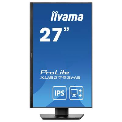 Moniteur iiyama, modèle 'ProLite XUB2793HS', 27 pouces, avec écran pivotant et technologie IPS.