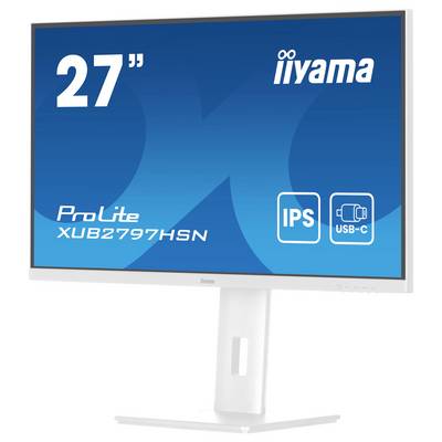 Moniteur iiyama de 27 pouces, modèle ProLite XUB2797HSN, doté de la technologie IPS et d'une connexion USB-C.
