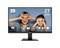 L'écran montre deux personnes qui rient et forment des lunettes avec leurs mains. En haut à gauche, le symbole du certificat TÜV, à droite la résolution '27 4K UHD 3840 x 2160'.