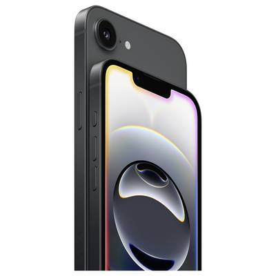Deux smartphones noirs avec un écran et un module caméra distinctifs. L'un est posé en diagonale derrière l'autre.
