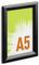 Cadre noir avec un fond vert et blanc et l'inscription orange 'A5'.