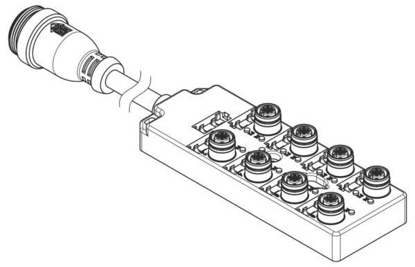 Molex 1202510105 Répartiteur passif connecteur avec borne M12 1 pc(s) Piece