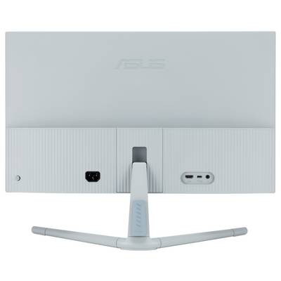Arrière d'un moniteur blanc ASUS avec connexion d'alimentation et port USB-C.