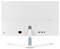 Le dos d'un écran d'ordinateur blanc avec le logo Asus et ses ports. Comprend les ports HDMI, DisplayPort et d'alimentation.