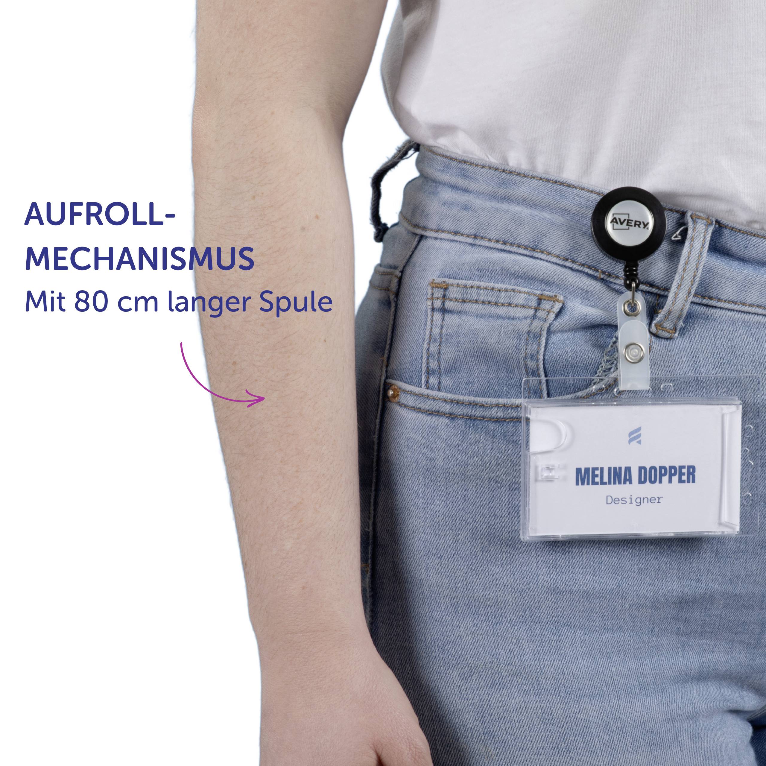 Avery-Zweckform 4827 Pochette pour carte d'identité (l x H) 90 mm x 54 mm 10 pc(s)-9