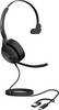 Jabra Evolve2 50 Micro-casque supra-auriculaire filaire, Bluetooth Mono noir Suppression du bruit du microphone, Noise Cancelling micro-casque, mono, mise en sourdine du microphone, volume réglable téléphone
