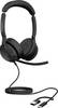 Jabra Evolve2 50 Micro-casque supra-auriculaire filaire Stereo noir Suppression du bruit du microphone, Noise Cancelling micro-casque, mise en sourdine du microphone, volume réglable téléphone