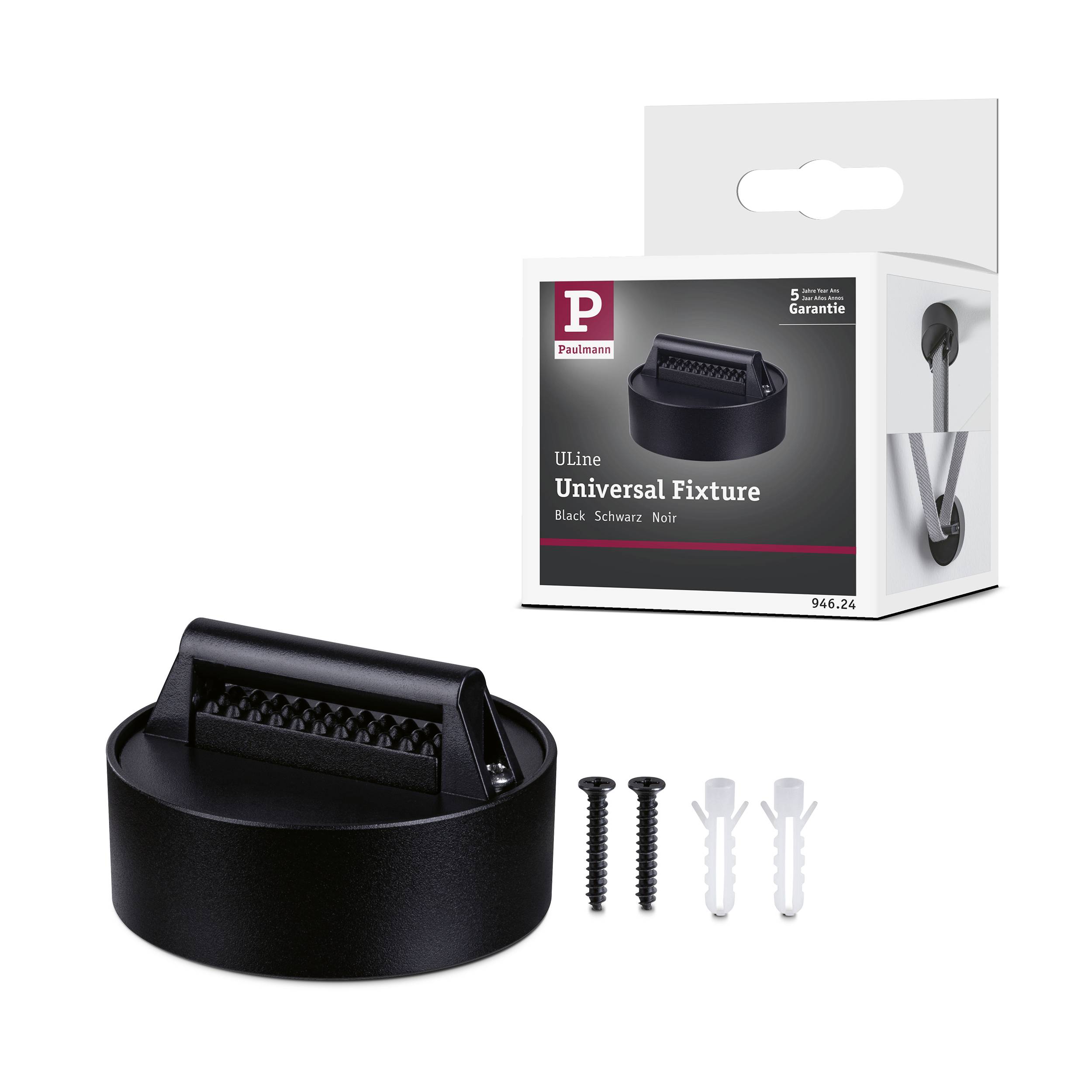 Paulmann 94624 Uline Elément pour système d'éclairage à sangle basse tension Support de sangle noir-6