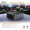 Mini PC CSL - VenomBox HS sur un bureau. Mini-PC compact avec support VESA pour fixation murale ou sur moniteur.