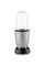 Mixer en acier inoxydable avec récipient transparent et amovible, adapté pour mixer et hacher des aliments.