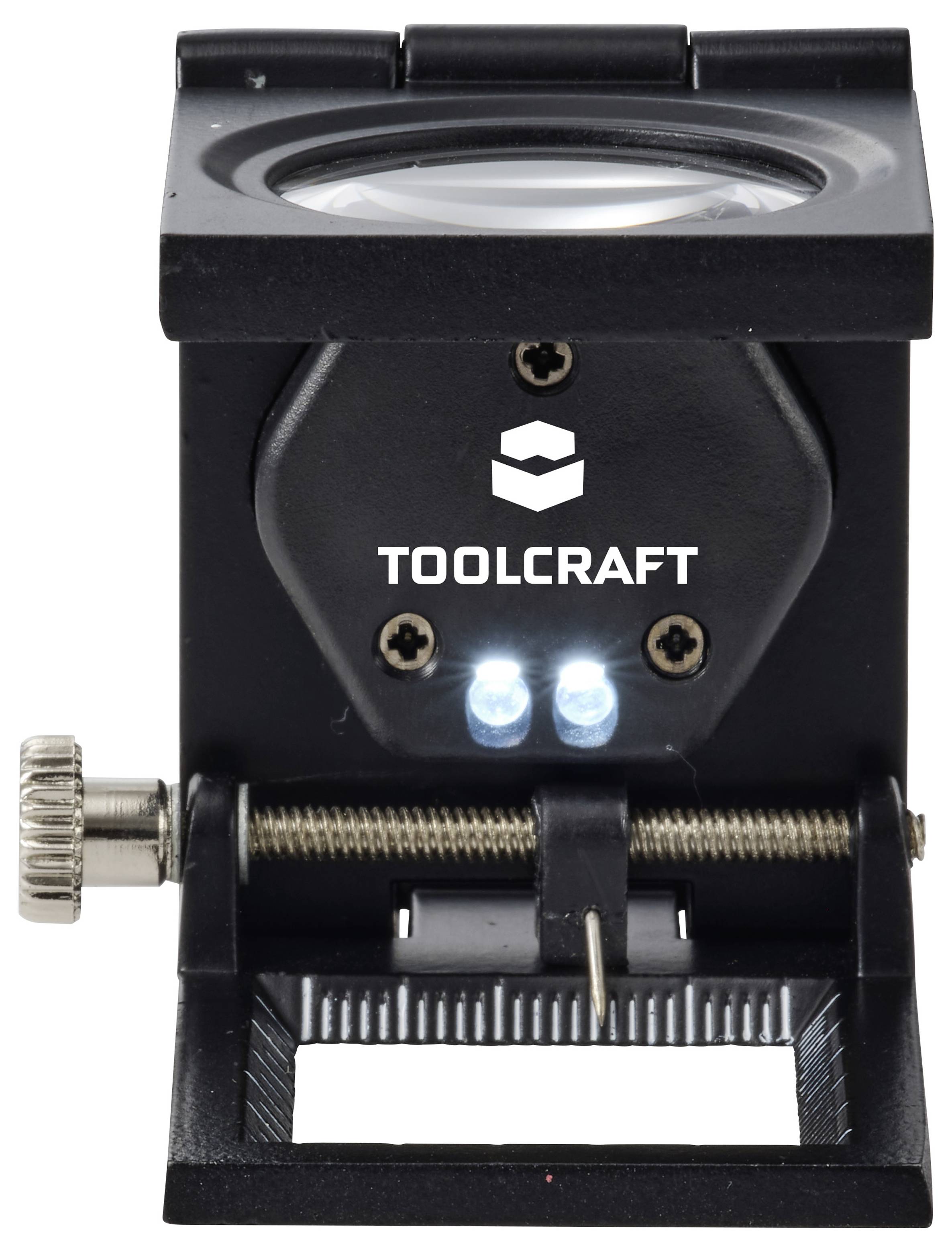 TOOLCRAFT TO-10182528 Compte-fils Grossissement: 6 x Lentille: (Ø) 28 mm-1