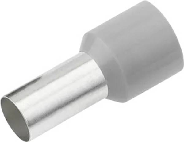 Cimco 187123 Embout simple d'extrémité de câble 2.5 mm² partiellement isolé gris 100 pc(s)