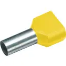 Cimco 187712 Embout double d'extrémité de câble 6 mm² partiellement isolé jaune 100 pc(s)