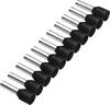 Cimco 187503 Embout simple d'extrémité de câble 1.5 mm² partiellement isolé noir 500 pc(s)